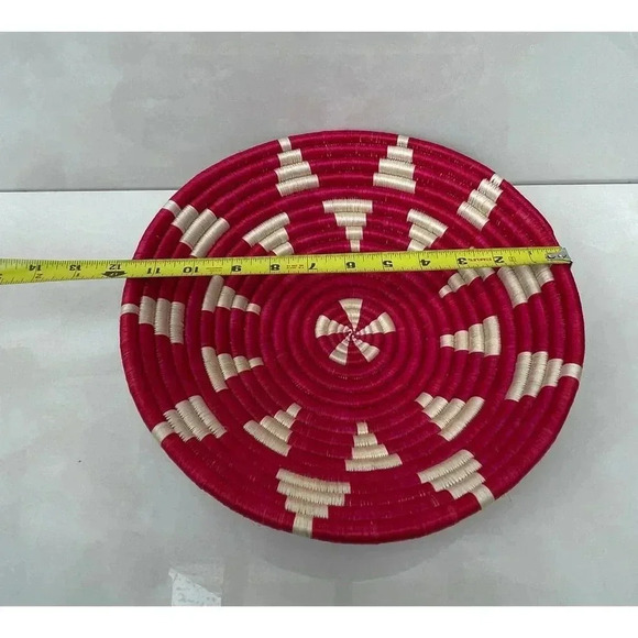 Antique Collection Woven Round Three Wall Basket Multicolor Sz 12" - Picture 4 of 9